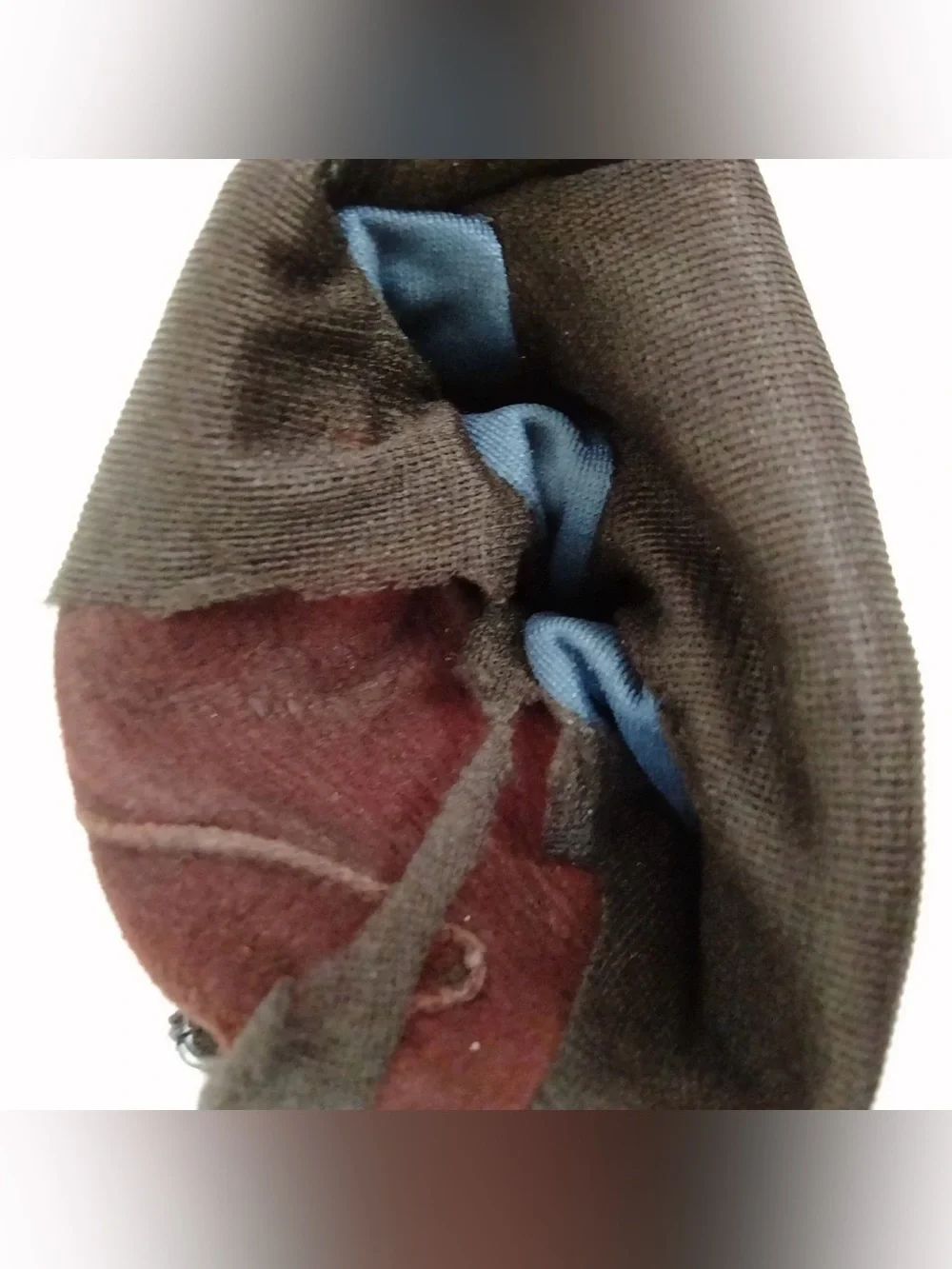 Salvatore Ferragamo Burgundy Leather Gloves Gancini Silk Lined Italy Size 7.5